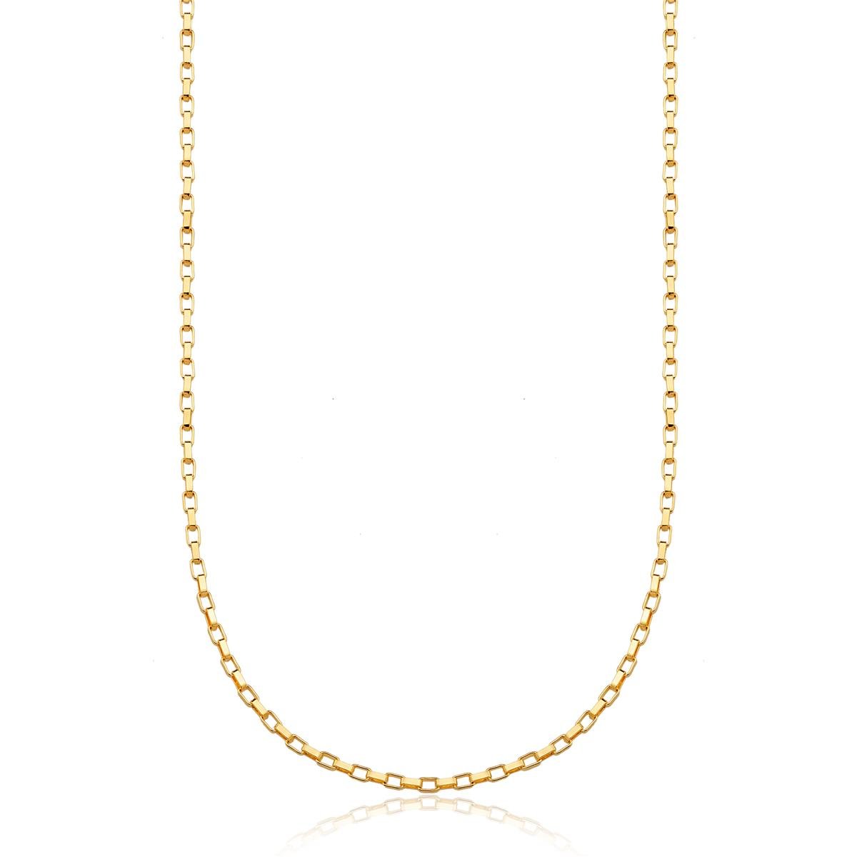 CORDÃO FOLHEADO A OURO CARTIER PEQUENO 50CM