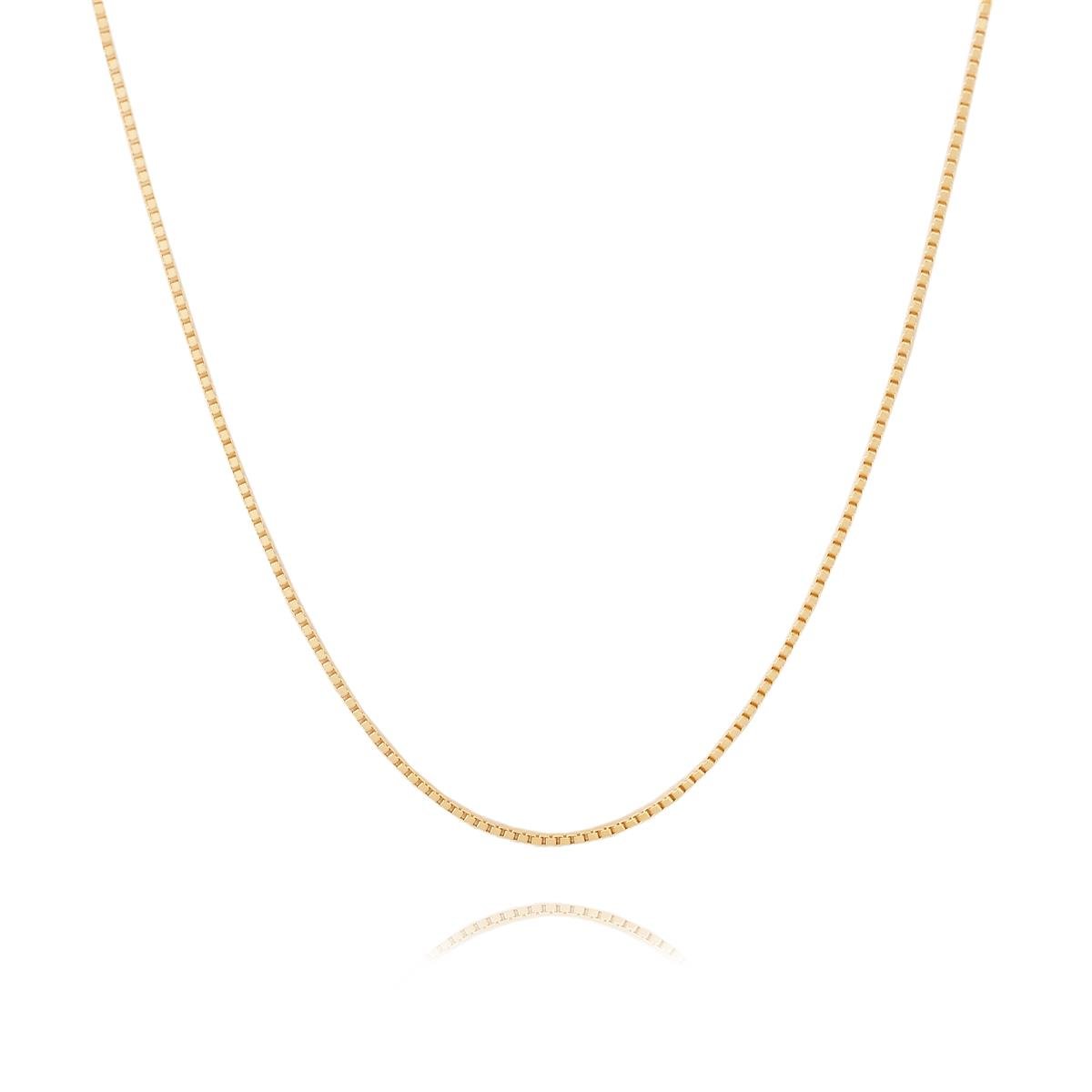 CORDÃO FOLHEADO A OURO CORRENTE VENEZIANA GROSSA