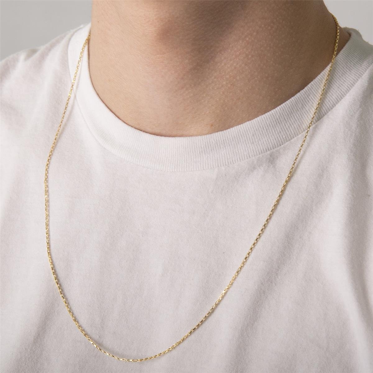 CORDÃO FOLHEADO A OURO CARTIER FINO 45CM