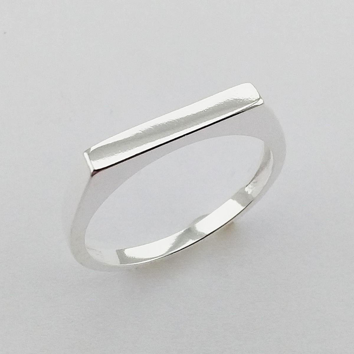 ANEL PRATA COM CHAPA FINA 