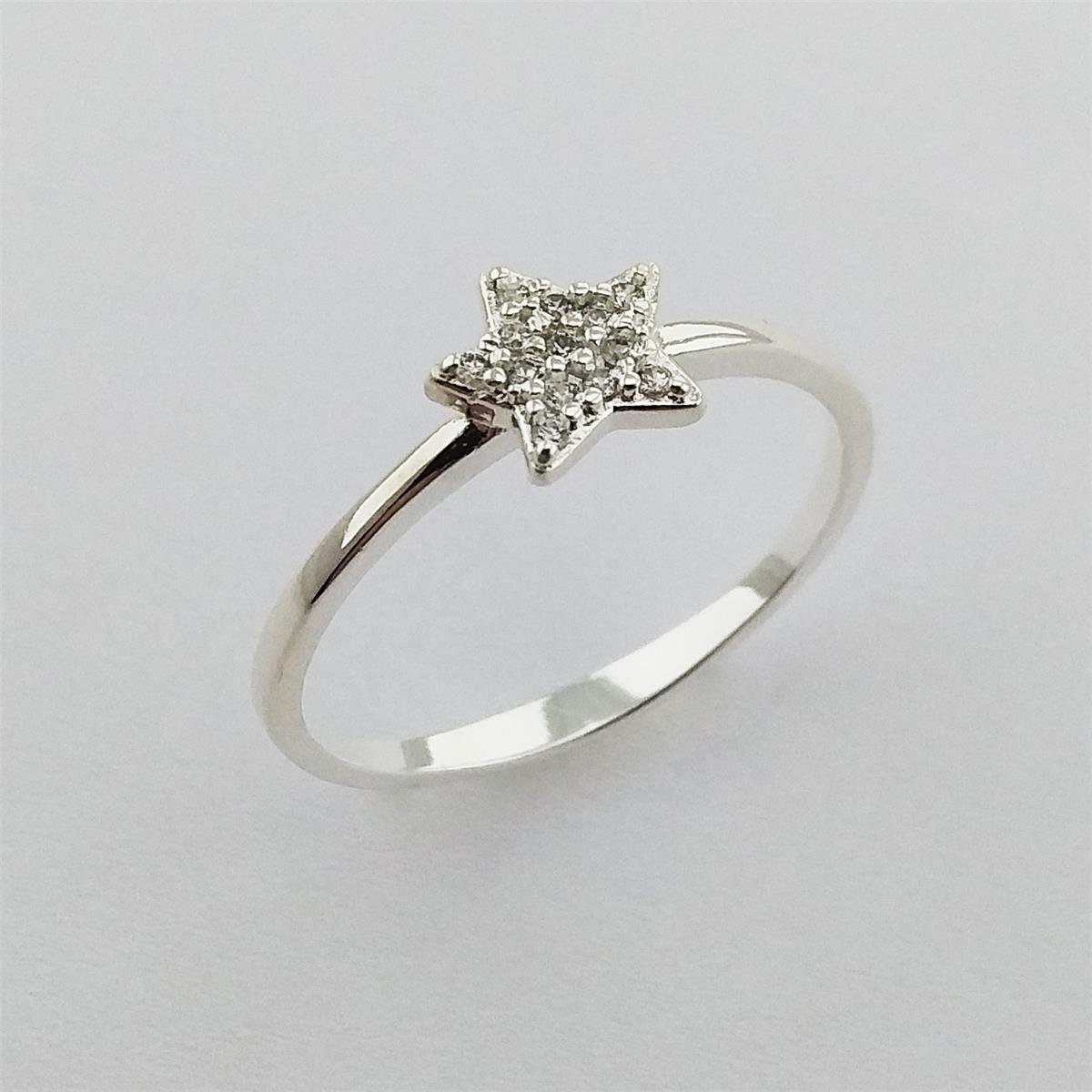 ANEL PRATA COM ESTRELA TODA DE ZIRCÔNIAS