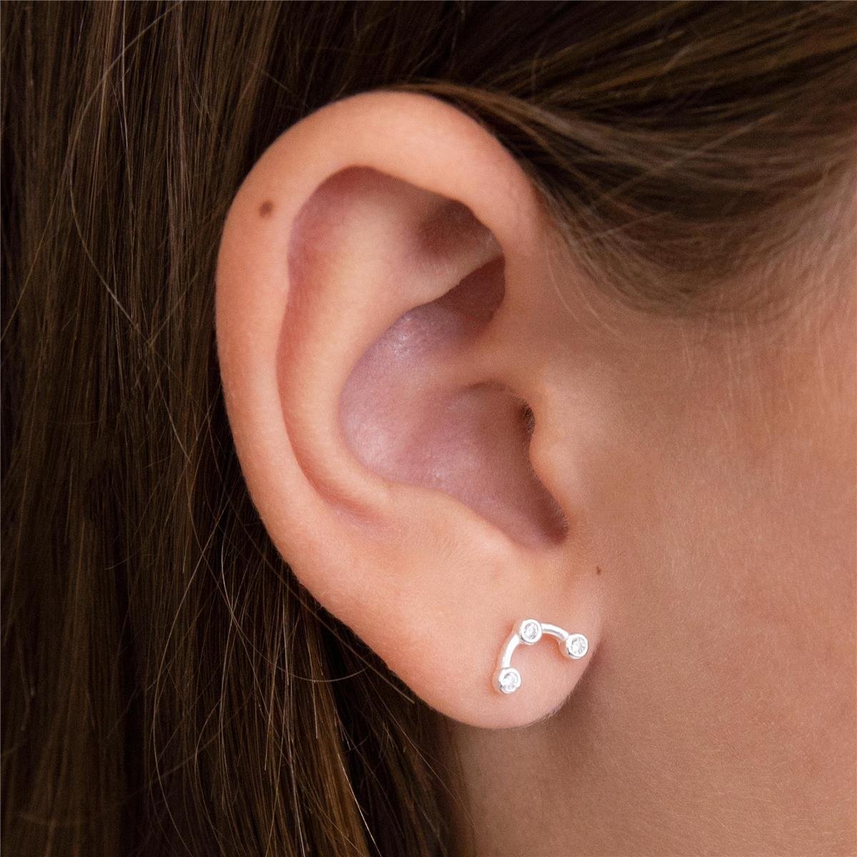 BRINCO PRATA ARCO ABERTO COM ZIRCÔNIAS 