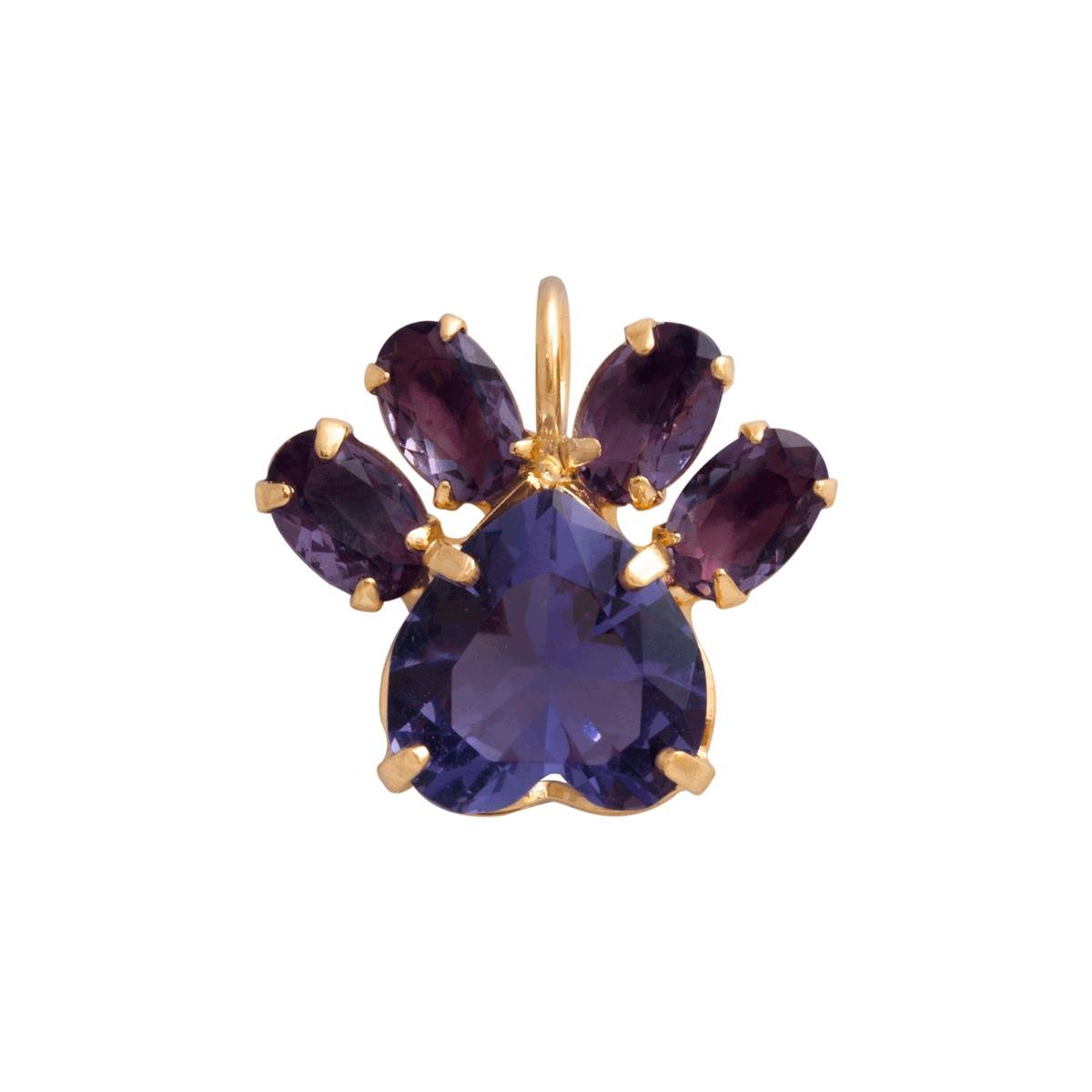 PINGENTE FOLHEADO A OURO PATINHA PEDFRA