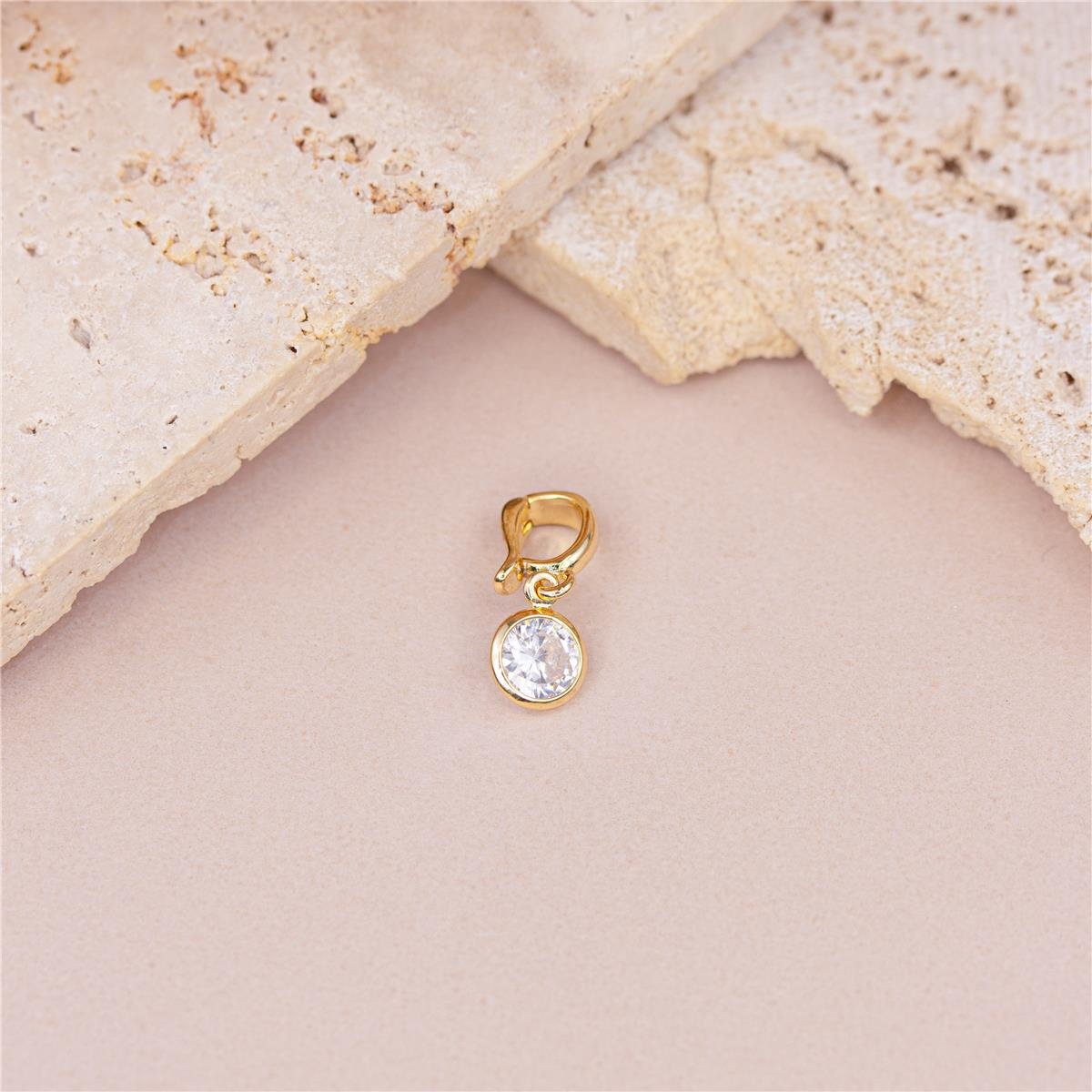 PINGENTE FOLHEADO A OURO PONTO DE LUZ