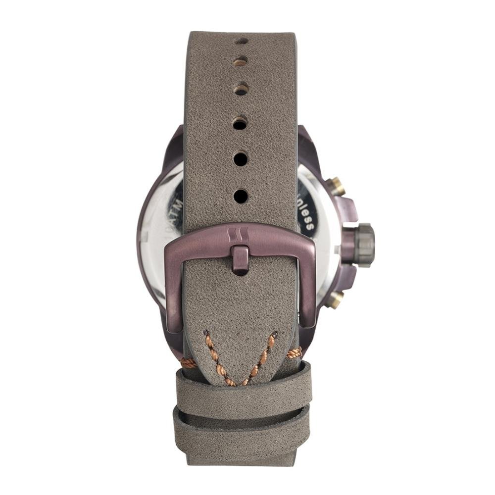 RELÓGIO SECULUS PULSEIRA COURO VERDE COM CRONÓGRAFO 