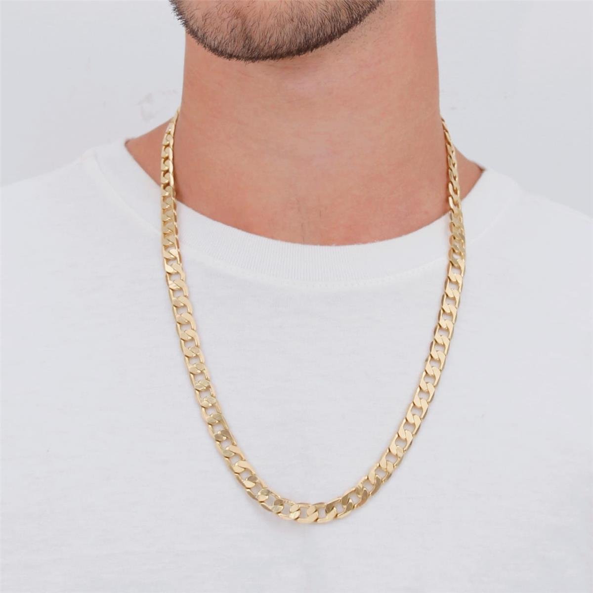 CORDÃO FOLHEADO A OURO FIO GROSSO 3X1