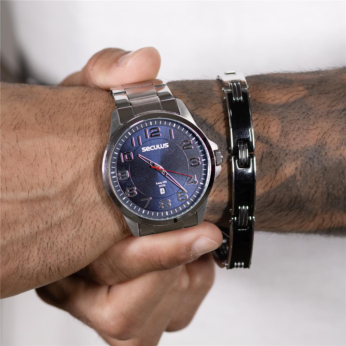 PULSEIRA CHAPA DE AÇO INFINITE COM MIRAGE CAUCCIU