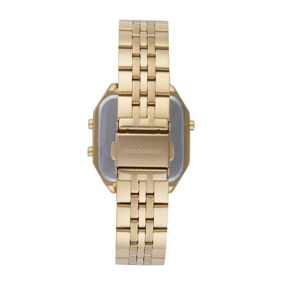 RELÓGIO MONDAINE DIGITAL MASCULINO DOURADO