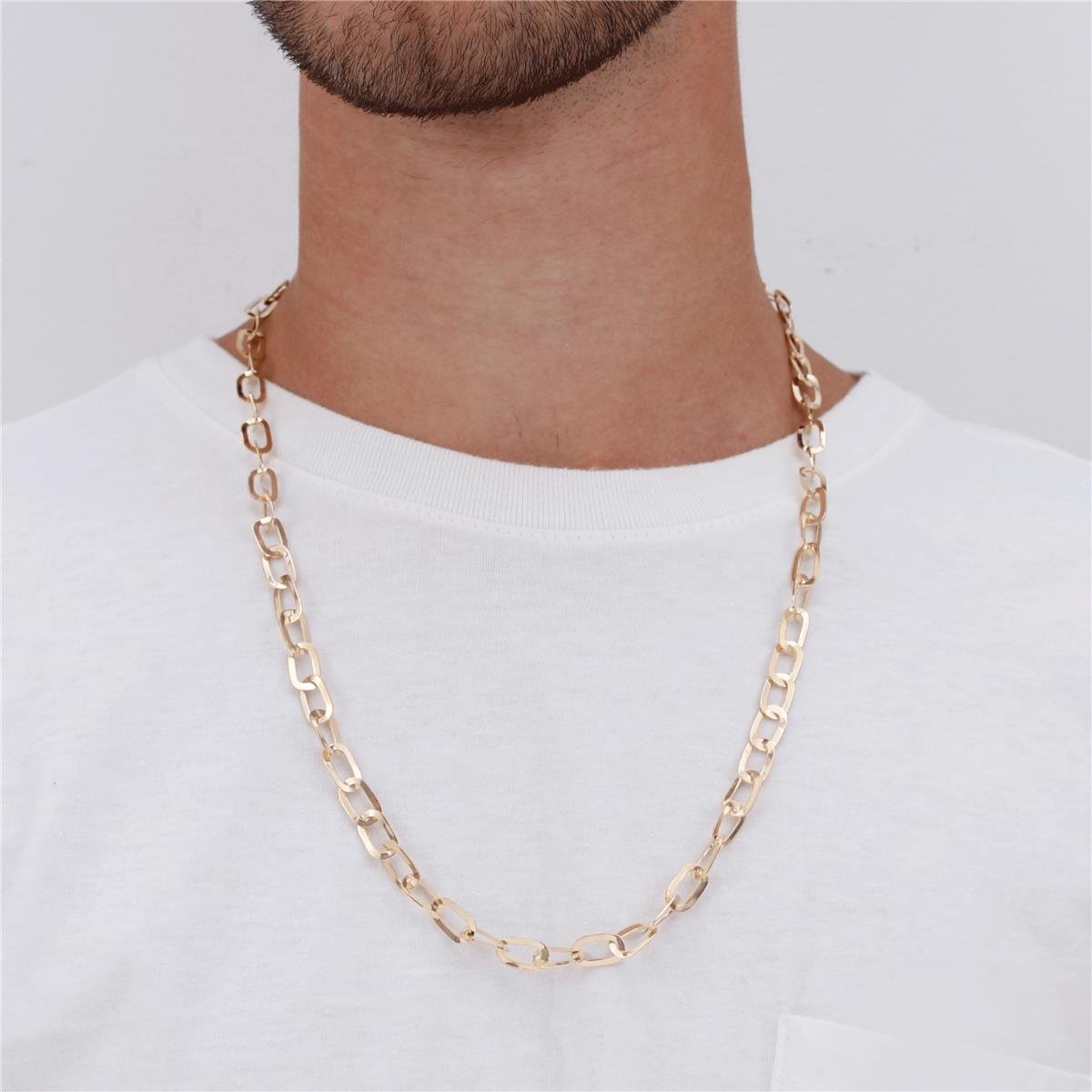 CORDÃO FOLHEADO A OURO ELOS